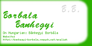 borbala banhegyi business card